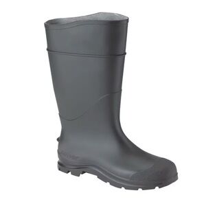 Servus Plain-Toe Rubber Boots Men's, RainBoots, Black, Size 8 (Woman 10)